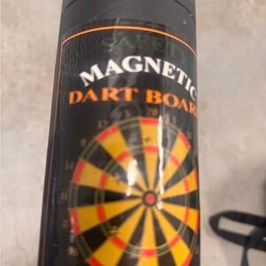 Magnetic Dart Board - Black and Yellow